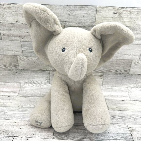 BABY GUND Flappy the Elephant Plush-Sings, Plays, Talks, Moves Ears - Picture 1 of 10